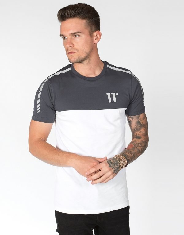 11 Degrees Colour Block T-Shirt Harmaa