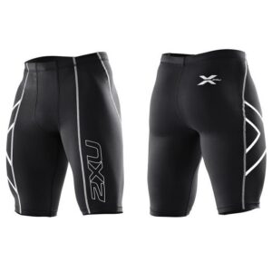 2XU Men's Compression Shorts black/silver logo