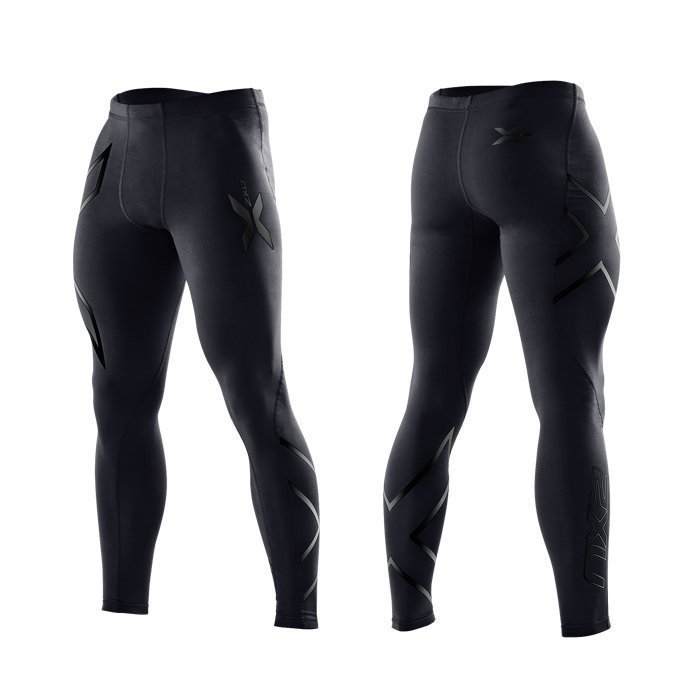 2XU Men's Compression Tights black/black logo L Tall