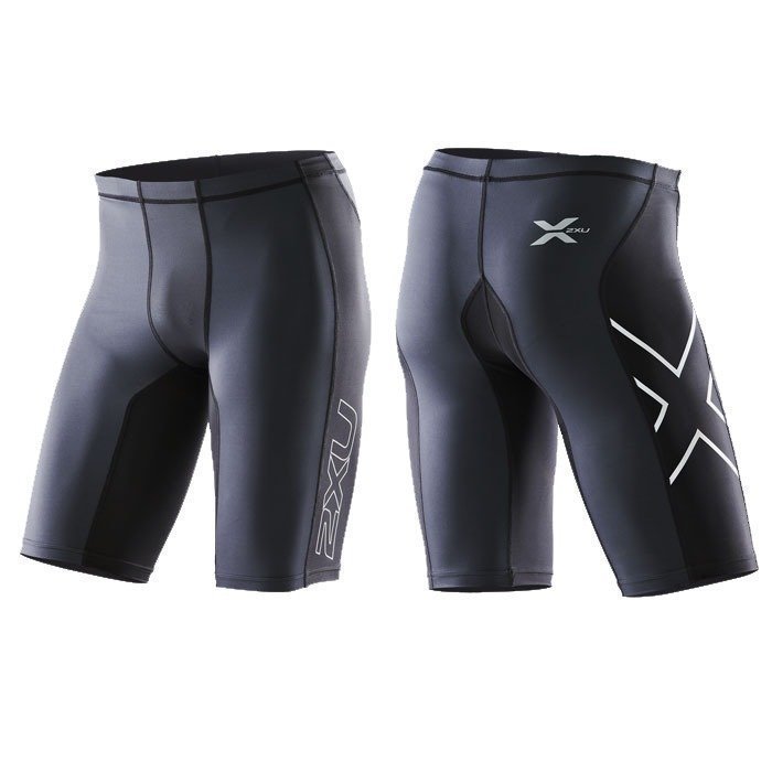 2XU Men's Elite Compression Shorts black/steel M