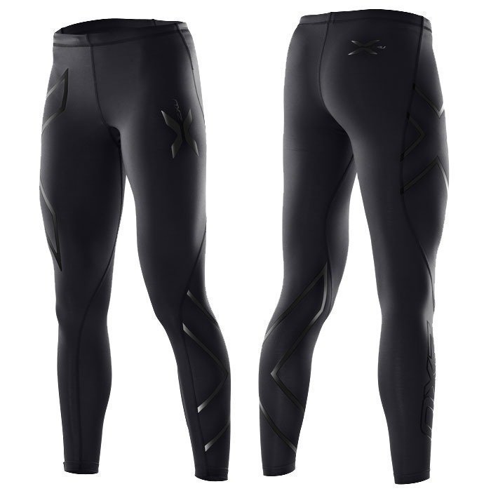 2XU Wmn's Compression Tights Black/Black logo L