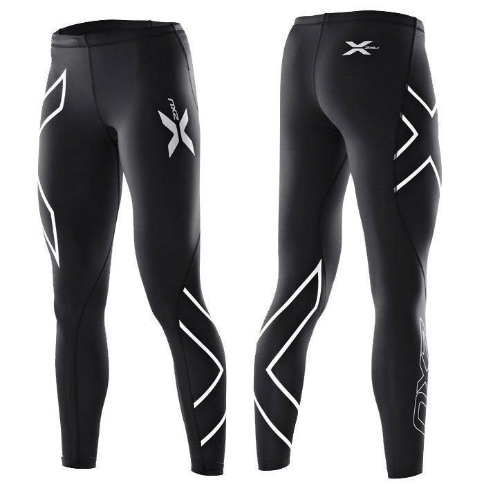 2XU Wmn's Compression Tights Black/silver logo L