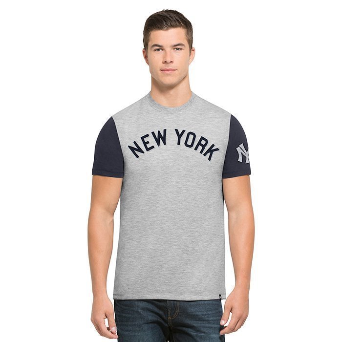 47 MLB Triple Up Tee New York Yankees Grey Large