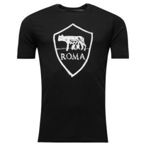 AS Roma T-paita Crest Musta Lapset