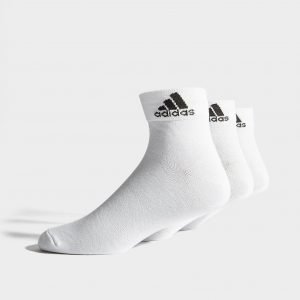 Adidas 3 Pack Sport Quarter Socks Valkoinen