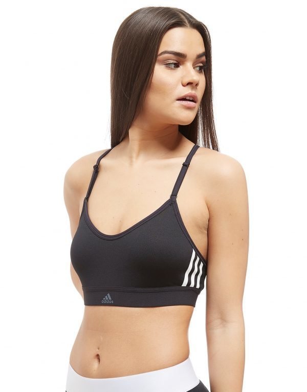 Adidas 3-Stripes Bra Musta