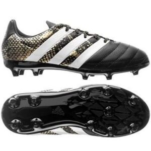 Adidas ACE 16.3 FG/AG Nahka Stellar Pack Musta/Valkoinen/Kulta Lapset