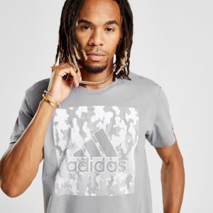 Adidas Badge Of Sport Camo T-Shirt Harmaa