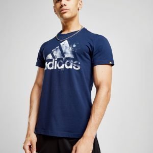 Adidas Badge Of Sport Splash T-Shirt Laivastonsininen