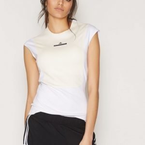 Adidas By Stella Mccartney Run Tee Lyhythihainen Treenipaita Valkoinen