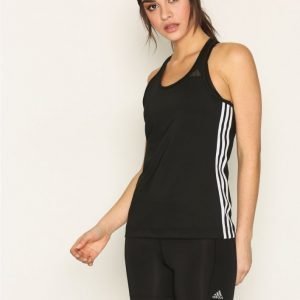 Adidas D2m Tank 3s Treenitoppi Tight Fit Musta