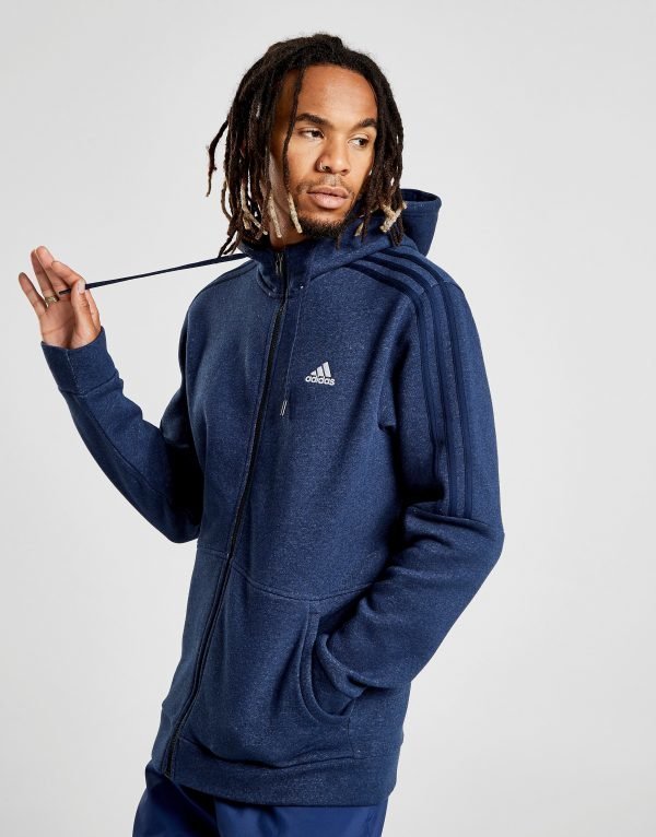 Adidas Essential Full Zip Hoodie Laivastonsininen