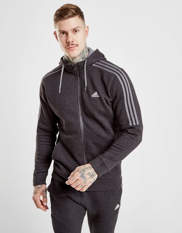 Adidas Essential Full Zip Huppari Musta