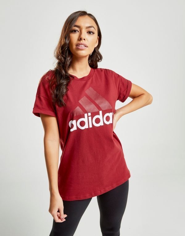 Adidas Essential Linear T-Shirt Punainen