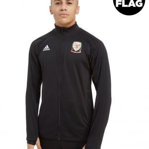 Adidas Fa Wales 2018/19 Full Zip Track Top Musta