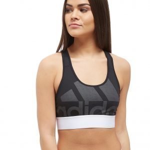 Adidas Logo Bra Musta