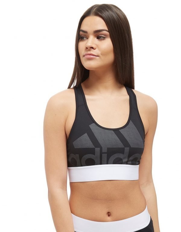 Adidas Logo Bra Musta