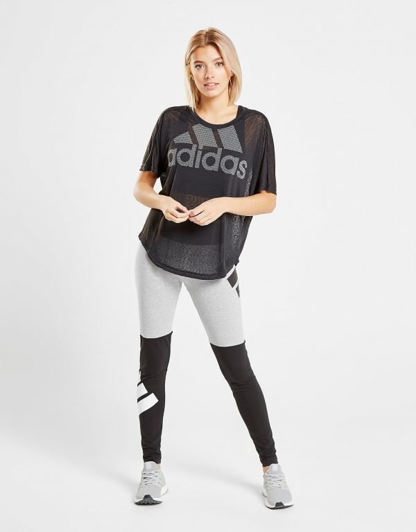 Adidas Logo T-Paita Musta