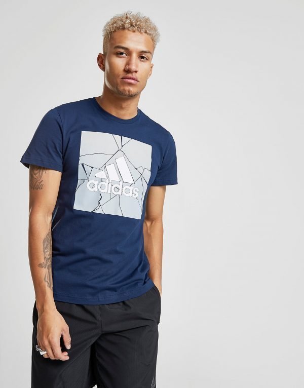 Adidas Marble Box T-Shirt Laivastonsininen