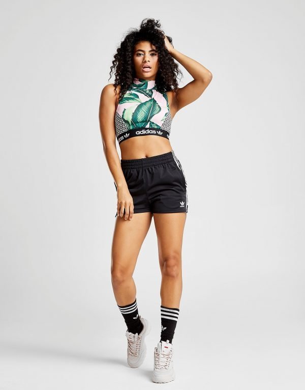 Adidas Originals 3-Stripe Poly Shorts Musta