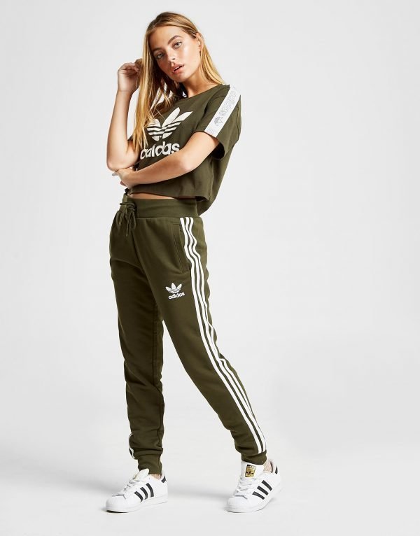 Adidas Originals 3-Stripes California Fleece Track Pants Vihreä