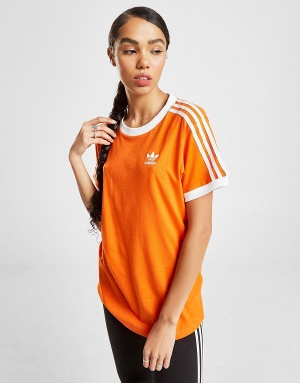 Adidas Originals 3-Stripes California T-Shirt Oranssi