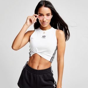 Adidas Originals 3-Stripes Crop Tank Top Valkoinen