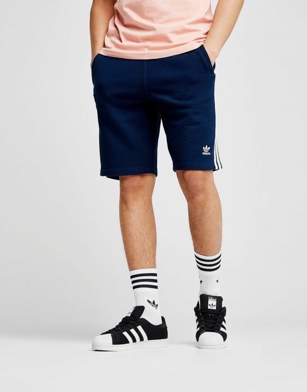 Adidas Originals 3-Stripes Fleece Shorts Laivastonsininen