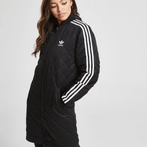 Adidas Originals 3-Stripes Long Line Bombertakki Musta