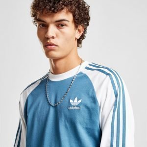 Adidas Originals 3-Stripes Long Sleeve T-Shirt Sininen