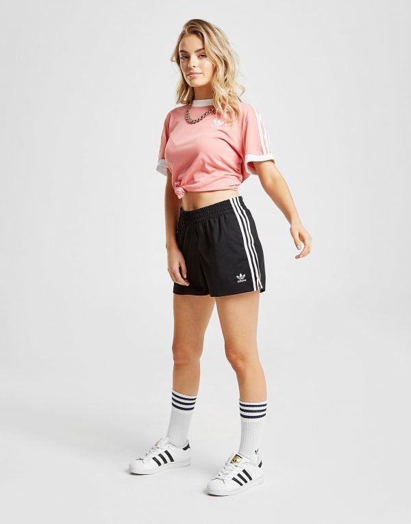 Adidas Originals 3-Stripes Poly Shorts Musta