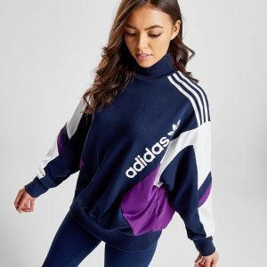 Adidas Originals 90'S Colour Block High Neck Crew Collegepaita Sininen