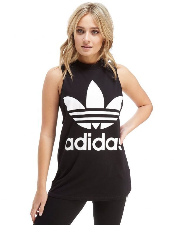 Adidas Originals Big Trefoil Tank Top Musta