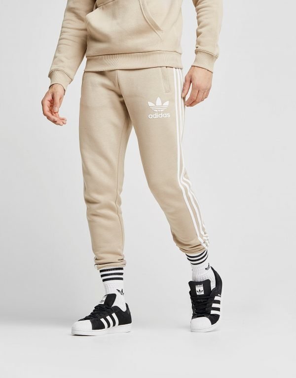 Adidas Originals California Cuffed Track Pants Stone / White