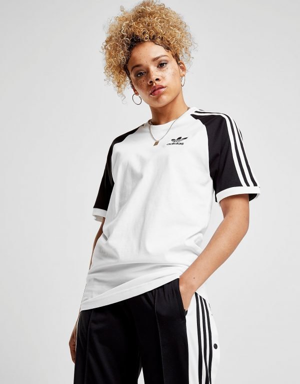 Adidas Originals California Raglan T-Shirt Valkoinen