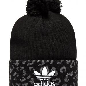 Adidas Originals Leopard Pom Beanie Musta