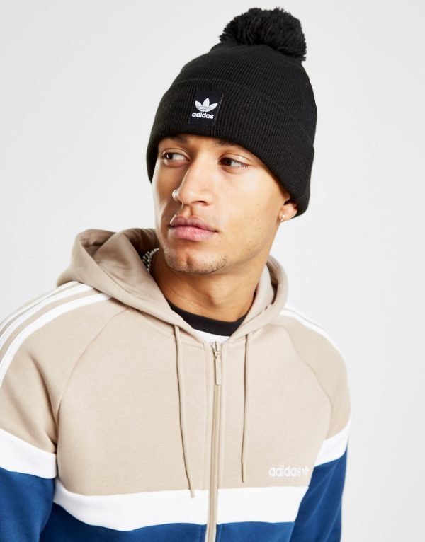 Adidas Originals Logo Bobble Hat Musta