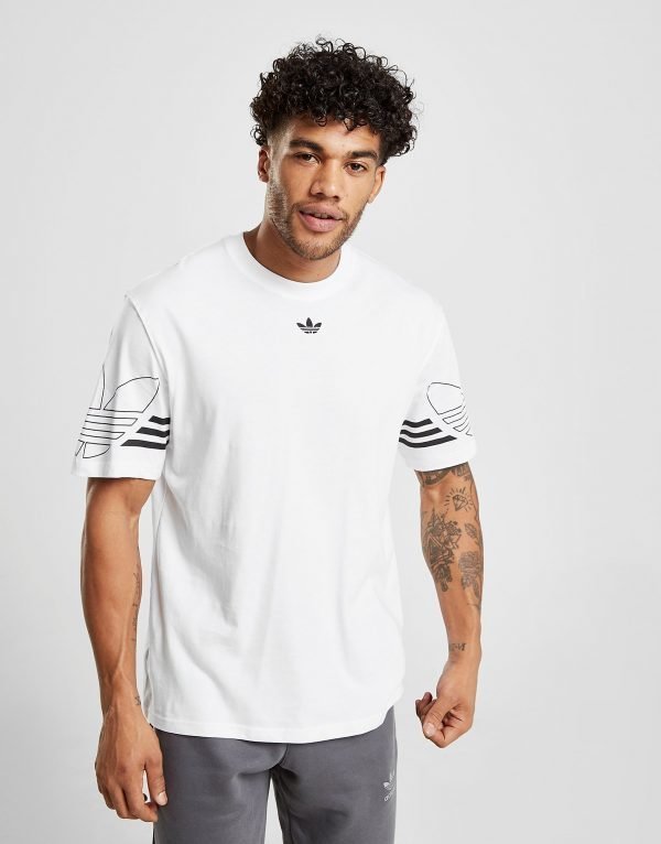 Adidas Originals Outline Short Sleeve T-Shirt Valkoinen