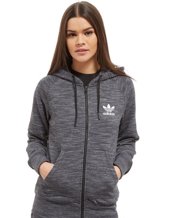 Adidas Originals Premium Spacedye Full Zip Huppari Charcoal