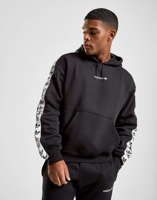 Adidas Originals Tape Fleece Overhead Huppari Musta
