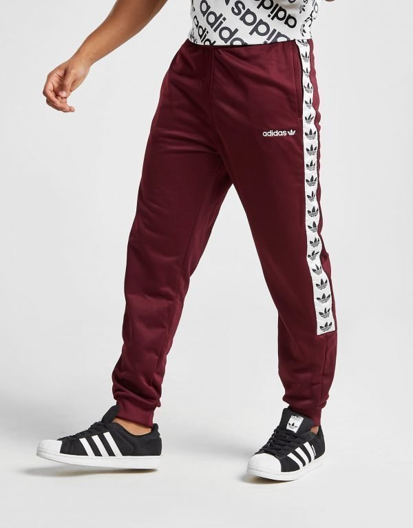 Adidas Originals Tape Poly Track Pants Maroon / White