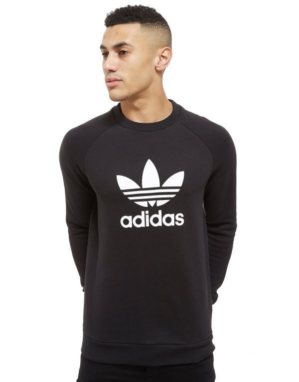 Adidas Originals Trefoil Crew Collegepaita Musta