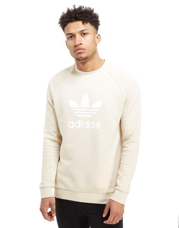 Adidas Originals Trefoil Crew Sweatshirt Linen
