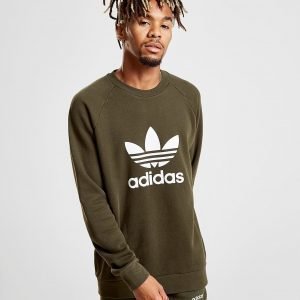 Adidas Originals Trefoil Crew Verryttelypaita Khaki / Khaki