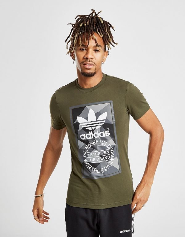 Adidas Originals Trefoil Label T-Paita Vihreä