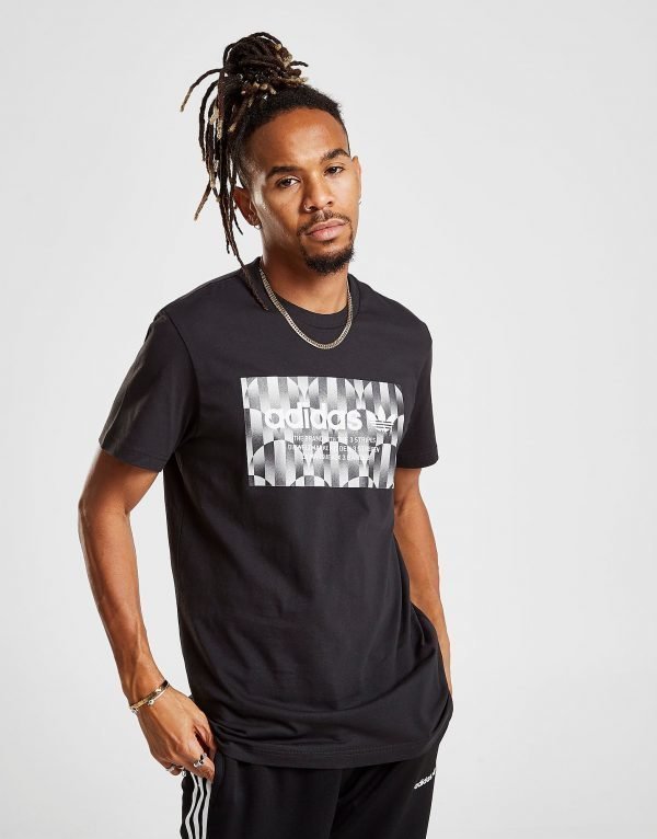 Adidas Originals Trefoil Reflective T-Shirt Musta