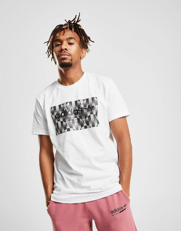 Adidas Originals Trefoil Reflective T-Shirt Valkoinen
