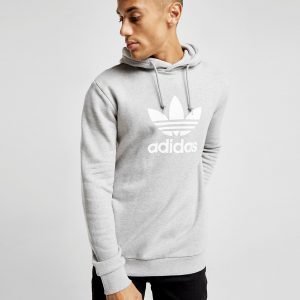 Adidas Originals Trefoil State Overhead Hoodie Harmaa