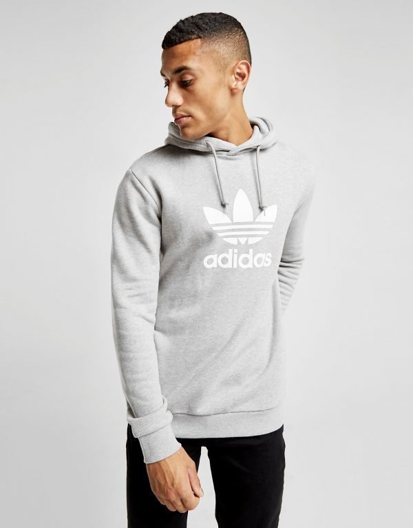 Adidas Originals Trefoil State Overhead Hoodie Harmaa