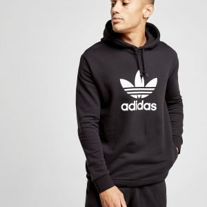 Adidas Originals Trefoil State Overhead Hoodie Musta